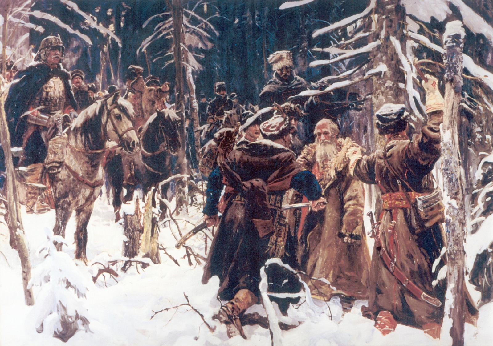 Русский национальный герой прославившийся спасением. Маковский подвиг Ивана Сусанина.